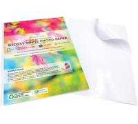 Evergreen Goods 50 Sheets A4 White Self-Adhesive Paper Labels For Photo And Image Printing Smudge-Resistant Paper Stickers For Inkjet & Laser Printers