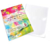Evergreen Goods A4 White Gloss Vinyl Sticker Paper 50 Sheets - Waterproof Inkjet & Laser Printers Cutting Machines Perfect For Labels & Craft Projects