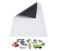 Evergreen Goods Lot de 10 feuilles de papier vinyle imprimable blanc holographique (magnétique) - Papier brillant imperméable pour imprimante à jet d'encre et laser | Parfait pour les machines de