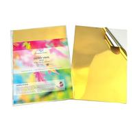 Evergreen Goods™ Lot de 20 feuilles d'autocollants en vinyle doré brillant et imperméable - Imprimables à jet d'encre et au laser - Pour faire des autocollants - Imprimer à la maison