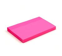 Evergreen Goods Lot de 3 blocs de notes adhésives de couleur rose vif | Autocollants amovibles | 100 feuilles par bloc - 76 x 127 mm | Rappels, choses à faire, mémo
