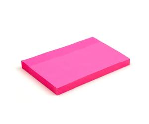 Evergreen Goods Lot de 3 Blocs Notes Adhésives Couleur Rose Vif 76 x 127 mm | Lot de 3 Blocs Autocollants Amovibles, 100 Feuilles par Bloc | Rappels, Choses à Faire & Mémo