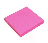 Evergreen Goods - Lot de 4 blocs-notes adhésifs rose vif, 76 x 76 mm, 100 feuilles par bloc, bloc-notes, notes autocollantes amovibles pour la prise de notes, listes de choses à faire et rappels pour