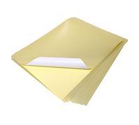 Evergreen Goods Ltd 10 feuilles A4 papier autocollant métallisé de couleur | Papier pour imprimante laser et Silhouette | Feuilles d'autocollants idéales pour autocollants, étiquettes de bricolage