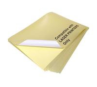Evergreen Goods Ltd 20 feuilles A4 papier autocollant métallisé de couleur | Papier pour imprimante laser et Silhouette | Feuilles d'autocollants idéales pour autocollants, étiquettes de bricolage