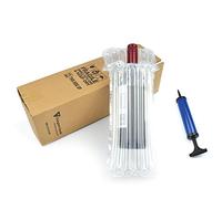 Evergreen Goods Ltd Lot de 20 boîtes pour bouteilles de vin et spiritueux avec coussin gonflable pour bouteille de vin, emballage sûr et transport des bouteilles en verre, pompe à air incluse
