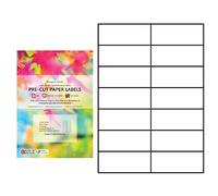 Evergreen Goods - Papier autocollant prédécoupé blanc mat A4 | Imprimable à jet d'encre et laser | Étiquettes d'impression multi-usages à dos adhésif puissant | 2 x 7, 14 par A4 : 420 étiquettes au