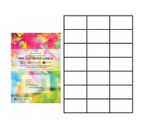 Evergreen Goods - Papier autocollant prédécoupé blanc mat A4 | Imprimable à jet d'encre et laser | Étiquettes d'impression multi-usages à dos adhésif puissant | 3 x 7, 21 par A4 : 630 étiquettes au