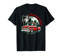 Evergreen Journeys - T-Shirt L'aventure vous attend à Forks Washington - Unisex-Adultes - Noir - S - Manche courte - Crew neck - Design rétro et fabric unique