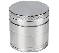 Evergreen Labs Grinder en Métal, Broyeur à Epices et à Condiments, 100% Aluminium, 4 Pièces, Argentées, 40 mm
