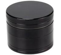 Evergreen Labs Grinder en Métal, Broyeur à Epices et à Condiments, 100% Aluminium, 4 Pièces, Noir, 50 mm