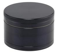 Evergreen Labs Grinder en Métal, Broyeur à Epices et à Condiments, 100% Aluminium, 4 Pièces, Noir, 63 mm