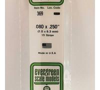 Evergreen Lot de 10 profils carrés 369-600 x 2,0 x 6,4 mm