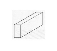 Evergreen Lot de 4 profilés carrés, 350 x 4,80 x 4,80 mm, pour modélisme en plastique, accessoires de loisirs