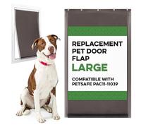 Evergreen Pet Supplies, Grand Rabat de Rechange pour Porte de Chien Compatible avec Les Portes PetSafe Freedom Doggie PAC11-11039 - Mesure 10 1/8" x 16 7/8", résistants aux intempéries