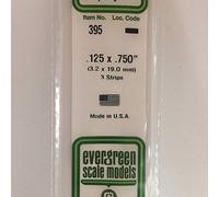 evergreen Profilés carrés, 600 x 3,2 x 19,0 mm, 3 pièces.