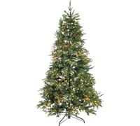 Evergreen Sapin de Noël artificiel Sherwood Épicéa Avec LEDs Vert 150 cm