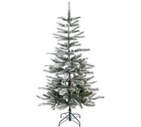Evergreen Sapin de Noël Cedar Frost Pin avec support métallique 210 cm Haut Ø 114 cm