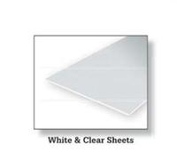 Evergreen Styrène 9040 2 X Blanc Feuilles X 0.1cm (1.0mm) Épais X 15.2cm W X