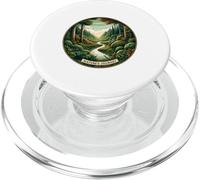 Evergreen Valley Forest Stream Emblème Rond PopSockets PopGrip pour MagSafe