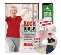 Evergreen Wellness Rock The Walk 30-Day Workout Challenge DVD for Beginners and Seniors - The Low Impact, Indoor Walking