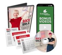 Evergreen Wellness Rock The Walk 30-Day Workout Challenge DVD for Beginners and Seniors - The Low Impact, Indoor Walking