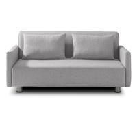 EVERGREENWEB Canapé-lit 3 Places Convertible en Lit avec Matelas 160x190 Effet Massant 0rthopédique, Extensible Sofa Bed Pliable, Housse Déhoussable et Lavable Couleur Gris, 2 Coussins Inclus | Edith