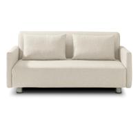 EVERGREENWEB Canapé-lit 3 Places Convertible en Lit avec Matelas 160x190 Effet Massant 0rthopédique, Extensible Sofa Bed Pliable, Housse Déhoussable et Lavable Couleur Beige, 2 Coussins Inclus | EDITH