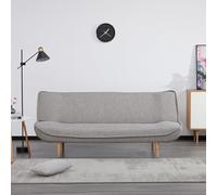 EVERGREENWEB - Canapé-lit Clic Clac | Canapé Convertible 3 Places Style scandinave, Design Moderne | Pieds de lit escamotables rembourrés | Pieds en Bois | Canapé Gris