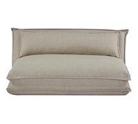 EVERGREENWEB - Canapé lit Convertible Futon, lit de canapé Multifunction, Canapé-lit Pliant de Haute qualité, Matelas de Sol futon avec Oreiller, canapé-lit Pliant au Sol - Hoshi (Beige, 2 Place)