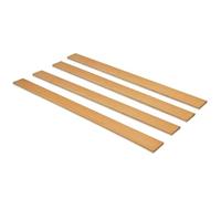 EVERGREENWEB Kit de 4 Lattes de lit en Bois RENFORCÉ Longueur 159cm Largeur 6,4cm épaisseur 0,8cm Taille Standard Lattes de Remplacement en hêtre Multicouche ECOLOGIQUE pour Tous Les sommiers Doubles