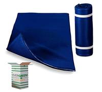 EVERGREENWEB - Matelas d’appoint Double H 3cm 160x195 cm en Mousse lit d’appoint ou lit d’invité, Enroulable Soutien Ergonomique, Excellent natte Sommeil pour Exercices au Sol Yoga et Pilates Blue