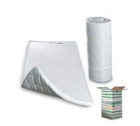EVERGREENWEB - Matelas Double 160x195 cm H 5 cm d’appoint en Mousse lit d’appoint ou lit d’invité, Enroulable Soutien Ergonomique, Excellent natte de Sommeil pour Exercices au Sol Yoga et Pilates