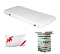 EVERGREENWEB - Matelas en mousse ultra-confortable 7 zones, Moyen Matelas simple 90x190 en orthopédique Épaisseur de 15 cm avec tissu Transpirant, Oreiller en mousse à mémoire de Gratuit pour les lits