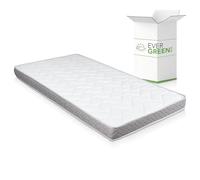 EVERGREENWEB® Matelas pliable 100x190 Hauteur 14 cm pour canapé lit ou lit d'appoint, revêtement Blanc hypoallergénique, Très Respirant, certifiés Oeko-Tex Standard 100 et CertiPur-US, Fermeté Moyenne
