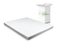 EVERGREENWEB® Matelas pliable 140x190 Hauteur 14 cm pour canapé lit ou lit d'appoint, revêtement Blanc hypoallergénique, Très Respirant, certifiés Oeko-Tex Standard 100 et CertiPur-US, Fermeté Moyenne