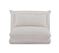 EVERGREENWEB MATERASSI & BEDS - Canapé lit Convertible Futon Velvet 1 Place,lit canapé Multifunction,Haute qualité,Matelas Sol futon Oreiller,Canapé-lit Pliant au Sol - Blanc - Kumo