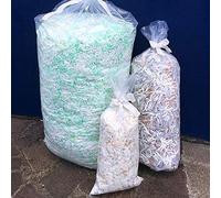 EVERGREENWEB Mousse de Rembourrage en Flocons de Mousse 100% pour garnir des Peluches, doudous, pour Le Garnissage de Coussins, Jouets, Mercerie, Couture, Bourre, Textile, poufs| Sachet 50 kg