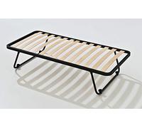 EvergreenWeb Sommier Pliant métallique avec 12 Lattes en Bois de hêtre | Basic