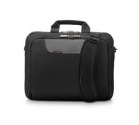 Everki Advance Sacoche pour ordinateur portable jusqu'à 14,1 pouces (36 cm) avec compartiments séparés pour accessoires / Fermetures éclair auto-cicatrisantes / Capacité 9,5 l, Noir