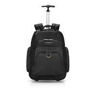 Everki Atlas Sac à Dos à Roulettes - Sac de Voyage pour Ordinateur Portable et MacBook - Sac de Travail à Roulettes pour Professionnels, Atlas 30 L, Compartiment Ajustable 13"-17,3", Noir (EKP122)