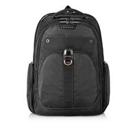 Everki Atlas sac à dos ordinateur 32 L - compartiment ajustable pour 13" à 17,3", sac business et de voyage pour femme et homme, bureau/études, sac ordinateur durable - Noir