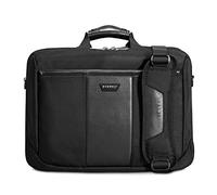 Everki Versa sacoche pour ordinateur portable - robuste pour laptops 13"-17,3", sac de voyage déperlant à multiples poches pour business, sac élégant femme/homme - Noir (EKB427BK17)