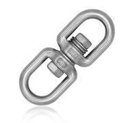 everlar® Pivot à roulement à Billes en Acier Inoxydable I 8mm 250kg I Rotation sûre des fauteuils Suspendus, Sacs de Frappe, grilles pivotantes etc I Haute résistance & résistance aux intempéries