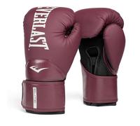 Everlast Gants de boxe Elite 2 14oz Bordeaux, Velcro, barre ergonomique, mousse split-style
