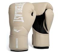 Everlast Elite 2 16oz Boxing Gloves, Champagne Boxing Gloves for Bags, Mitt Work & Sparring, Hook and Loop Strap, Ergonomic Grip Bar, Split-Style Foam Combination - Authentic Gear