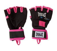 Everlast Evergel Bandes de Boxe M (Noir/Rose) | Boucle pour le pouce, auto-agrippant, tissu extensible, sparring, entraînement, adulte