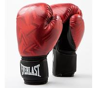 Everlast Gants de Boxe d'Entraînement Spark, Cuir Synthétique, Noir et Blanc Motif Zèbre, 14 oz, Fermeture Velcro, Ambidextre, pour Adultes