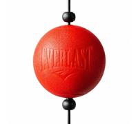 Everlast Powerlock Balle Réflexe Double Ancrage (Rouge) | Hauteur et tension réglables, réflexes, coordination, précision, installation simple, adulte