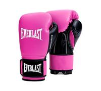 Everlast Powerlock OG 12 oz Gants de Boxe (Rose/Noir), pour Sac, Mitaines et Sparring, Fermeture Auto-agrippante, Mousse avancée, Prise Ergonomique - Équipement Everlast Authentique
